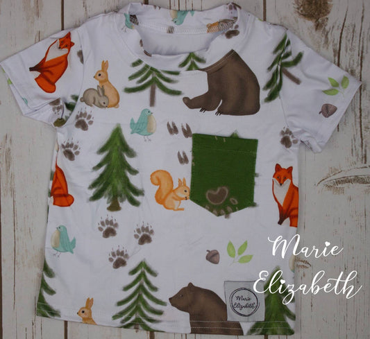 Woodland Creatures Boy Shirt